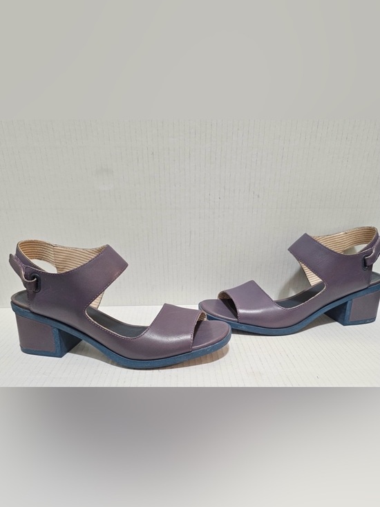 Camper Shoes - Camper Maude Violet purple Blue Mid Block Heel Retro Shoes Sandals Sz 40